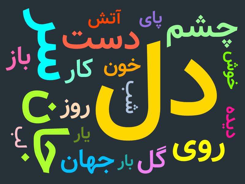 کلمات مشترک همهٔ شاعران فارسیزبان